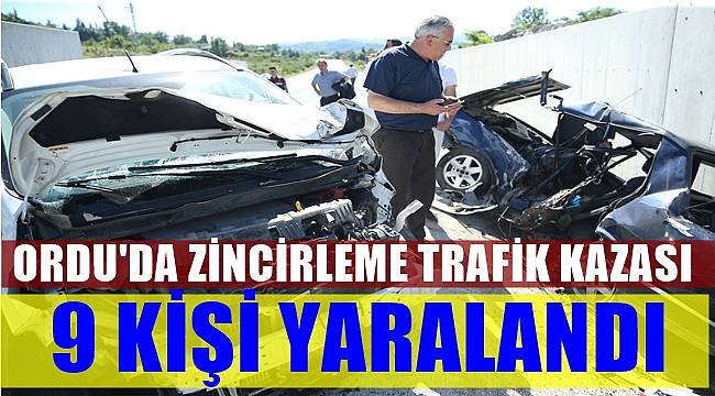 Ordu'da meydana gelen trafik kazasında 9 kişi yaralandı