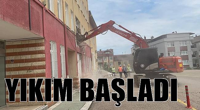 Ordu'da Milli Eğitim ve YİKOP binaları yıkılıyor