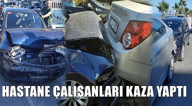 Ordu'da sağlıkçılar  kaza yaptı