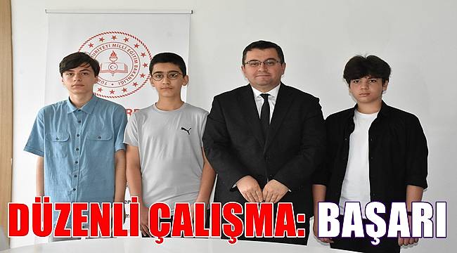Ordu'da sınavda 500 tam puan alan üç öğrenci başarının sırrını anlattı