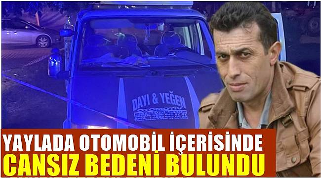 Ordu'da yaylada otomobilin içerisinde bir kişinin cansız bedeni bulundu