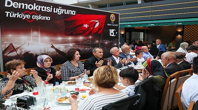 Ordu Valisi Sonel Şehit Aileleri ve Gazilerle bir araya geldi