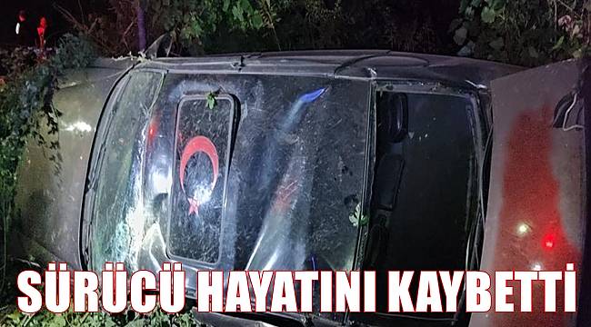 Su kanalına düşen otomobilin sürücüsü öldü