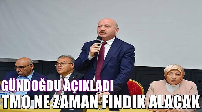 TMO fındık alımına ne zaman başlayacak?