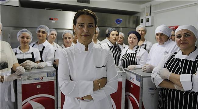 Türk Hava Yolları'nın ikramları kadın patrona emanet