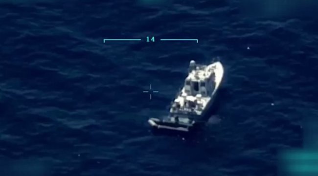 Yunanistan'ın zulmü İHA ile tespit edildi... Görüntüleri MSB paylaştı