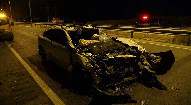 Çorum’da otomobil ile kamyonun çarpıştığı kazada 1 kişi öldü, 3 kişi yaralandı