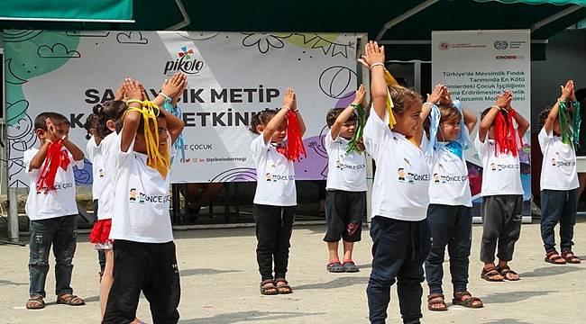 Fındık işçilerinin çocukları için etkinlik düzenlendi