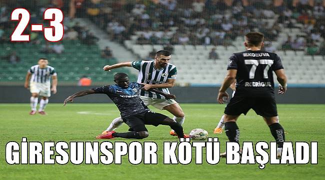 Giresunspor- Adana Demirspor maç sonucu: 2-3