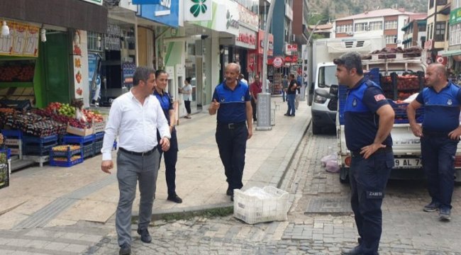 Kaldırım işgaline son