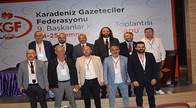 Karadeniz Gazeteciler Federasyonu Yönetimi Görev Bölümü Yaptı