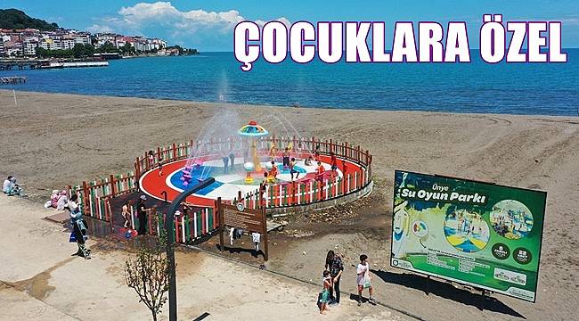 Ordu'da çocuklara özel su oyun parkı