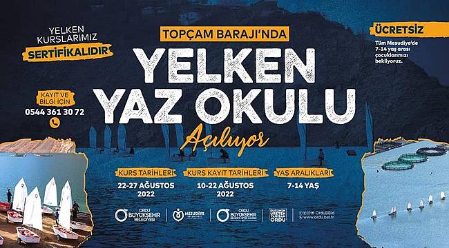 Ordu&#039;da Mesudiyeli çocuklar yelken öğrenecek
