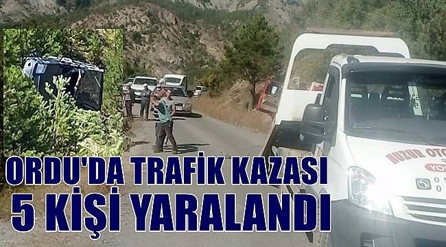 Ordu&#039;da trafik kazasında 5 kişi yaralandı