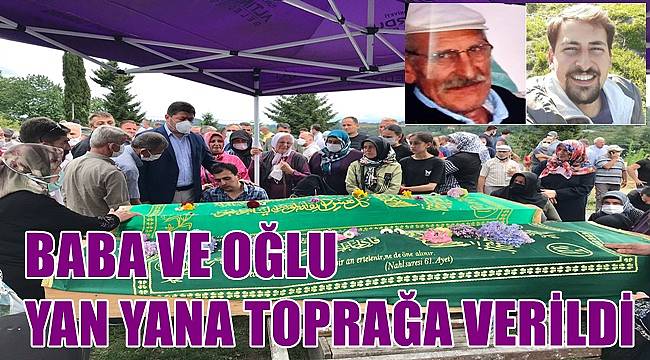 Ordu'da trafik kazasında hayatını kaybeden baba ile oğlu birlikte toprağa verildi