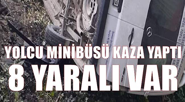Ordu'da yolcu minibüsü kaza yaptı 8 kişi yaralandı