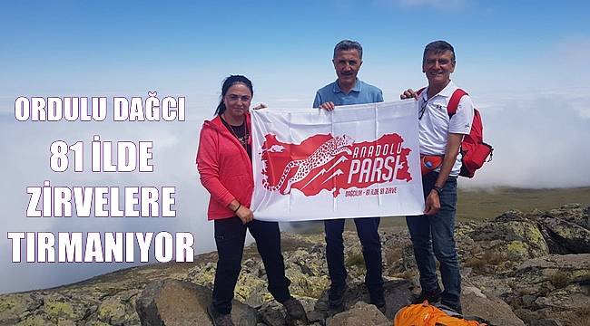 Ordulu Kadın Dağcı 81 ilde en yüksek zirvelere tırmanıyor