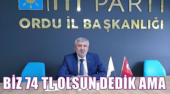 Şentürk: Fındık 74 TL olsun dedik ama iktidar dinlemedi