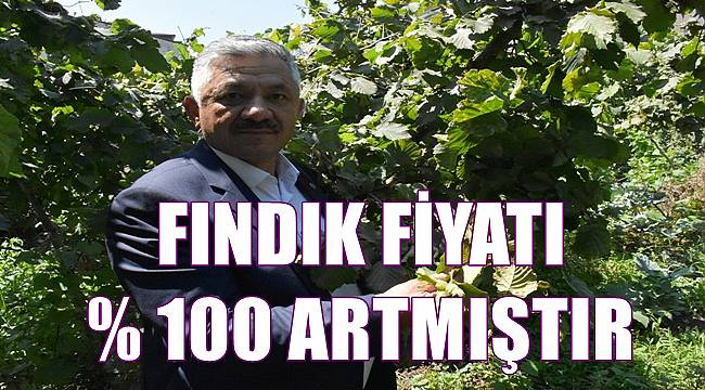 Soydan: Fındık fiyatı % 100 artmıştır