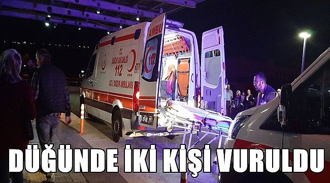 Düğünde iki kişi vuruldu
