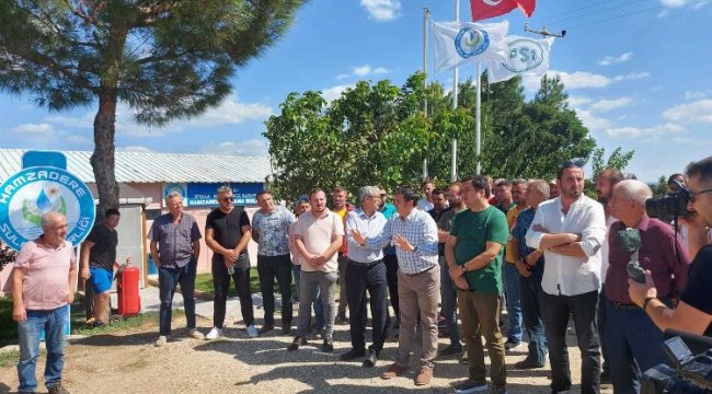 Edirne&#039;de Hamzadere Sulama Birliği&#039;ne &#039;su zammı&#039; protestosu