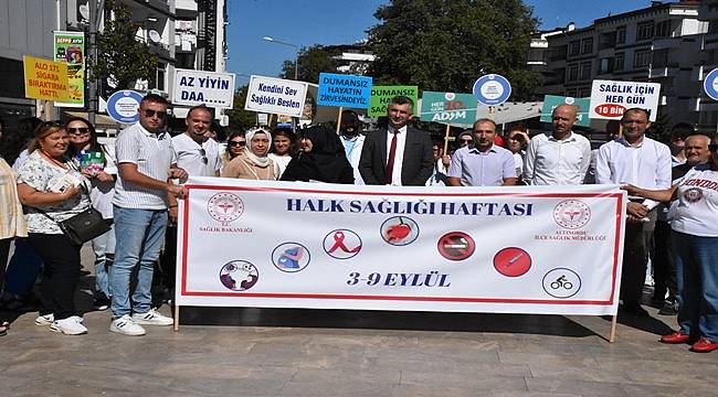 Ordu&#039;da  halk sağlığı yürüyüşü düzenlendi