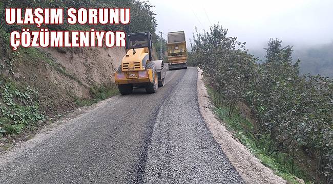 Ordu Ulubey&#039;de ulaşım sorunu çözümleniyor