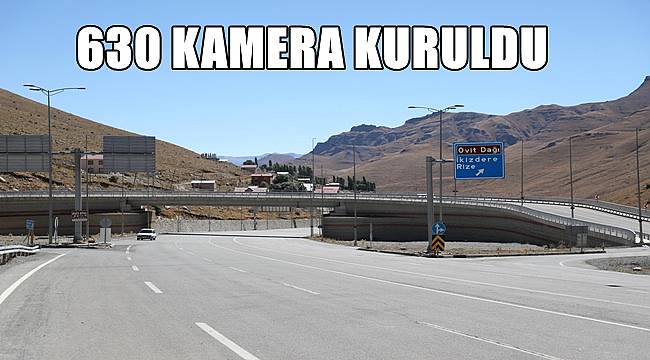 Ovit Tüneli 630 kamera ile denetleniyor