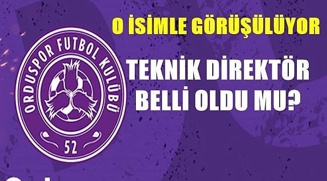 52 Orduspor&#039;un yeni hocası belli oldu