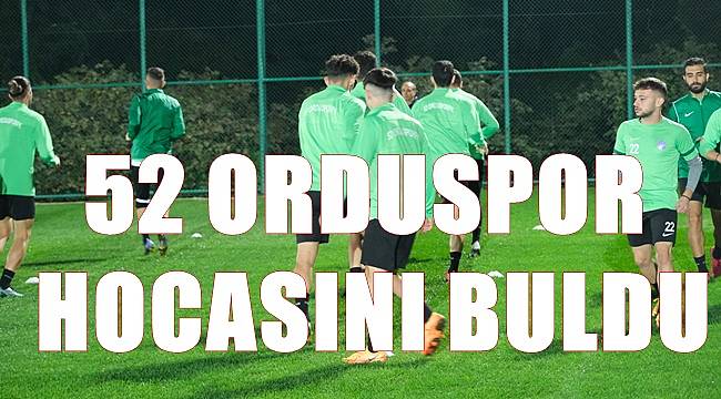 52 Orduspor'un yeni teknik direktörü  Ahmet Taşyürek oldu