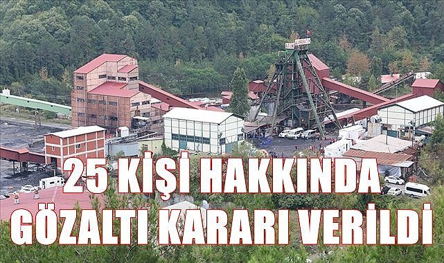 Amasra&#039;daki maden ocağındaki patlamayla ilgili 25 kişi hakkında gözaltı kararı verildi