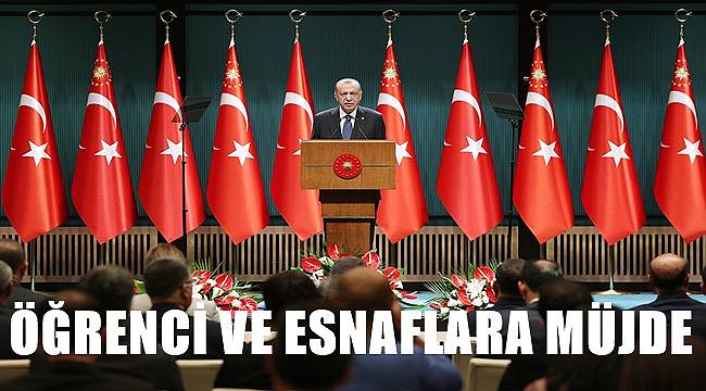 Erdoğan&#039;dan öğrenci ve esnaflara müjde