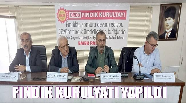 Fındık Kurultayı Ordu&#039;da yapıldı