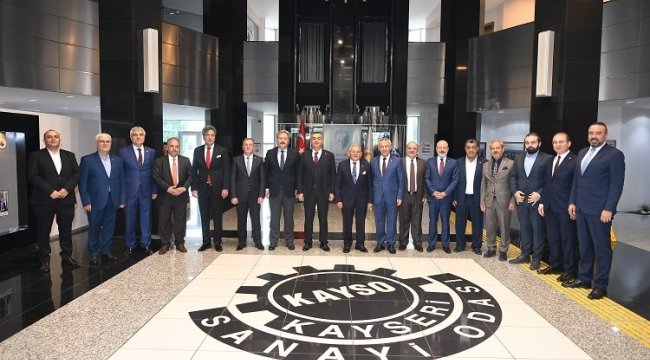 Kayseri&#039;de Oda başkanlarına başkanlardan ziyaret