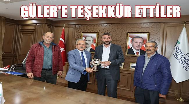 Muhtarlar Başkan Güler'e teşekkür etti
