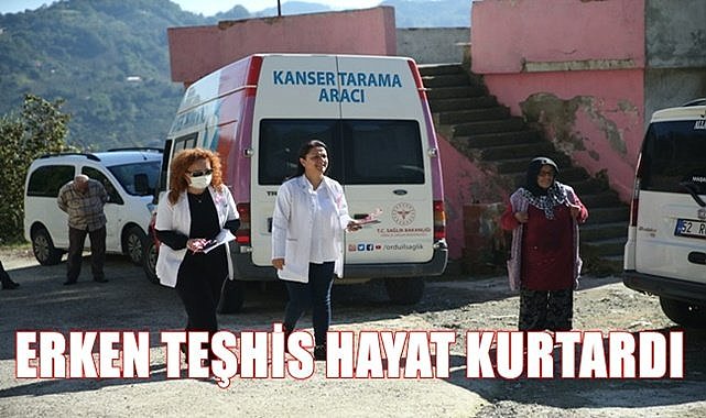 Ordu&#039;da erken teşhis ile 2 kanser hastası hayata tutundu