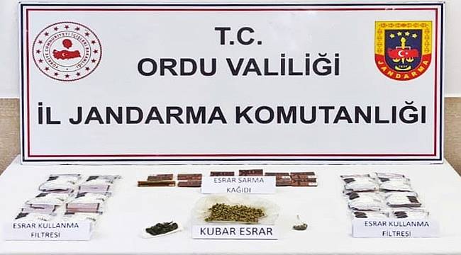 Ordu&#039;da iki şüpheliden biri tutuklandı