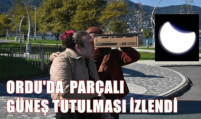 Ordu'da parçalı güneş tutulması izlendi