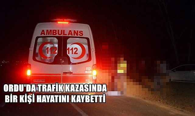 Ordu&#039;da trafik kazasında bir kişi öldü