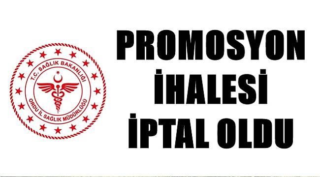 Ordu Sağlık Müdürlüğü Ziraat Bankası&#039;yla promosyon ihalesini iptal etti