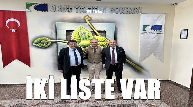 Ordu Ticaret Borası seçimlerinde iki liste yarışıyor