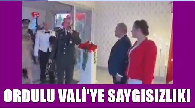 Ordulu Vali'ye saygısızlık!