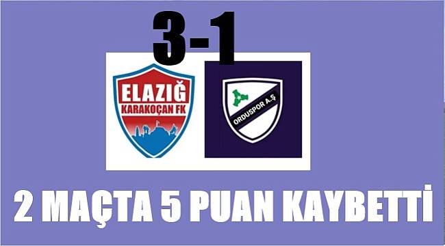 Orduspor 1967 deplasmanda yenildi