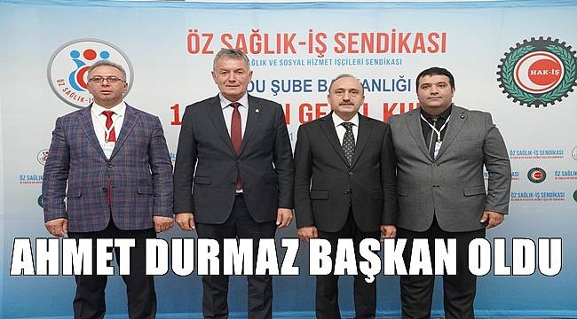 Öz Sağlık İş Sendikası Ordu Şube Başkanlığına Ahmet Durmaz seçildi