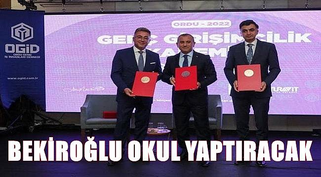 Trio Deniz Araçları Sahibi Murat Bekiroğlu Ordu'da okul yaptıracak