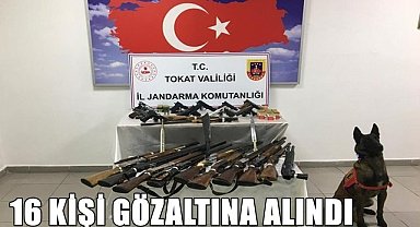 16 kişi gözaltına alındı