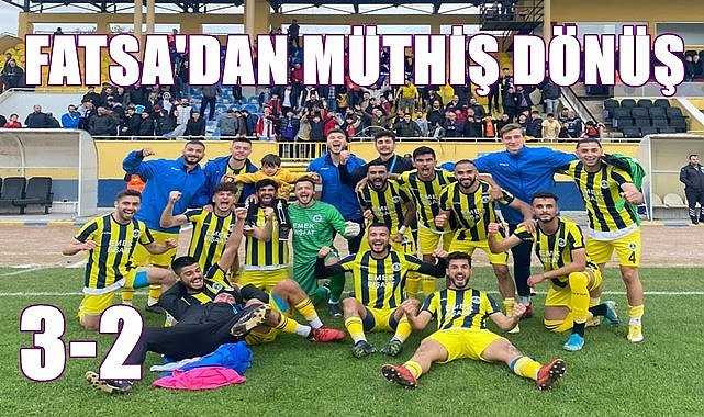 Fatsa Belediyespor 2-0 geriye düştüğü maçı kazandı