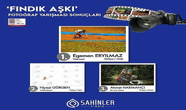 Fındık Aşkı fotoğraf yarışmasında dereceye girenler açıklandı