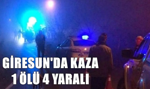 Giresun&#039;da otomobil uçuruma yuvarlandı; 1 ölü 4 yaralı