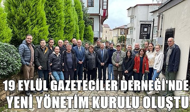 Ordu 19 Eylül Gazeteciler Derneği'nde yeni yönetim belli oldu